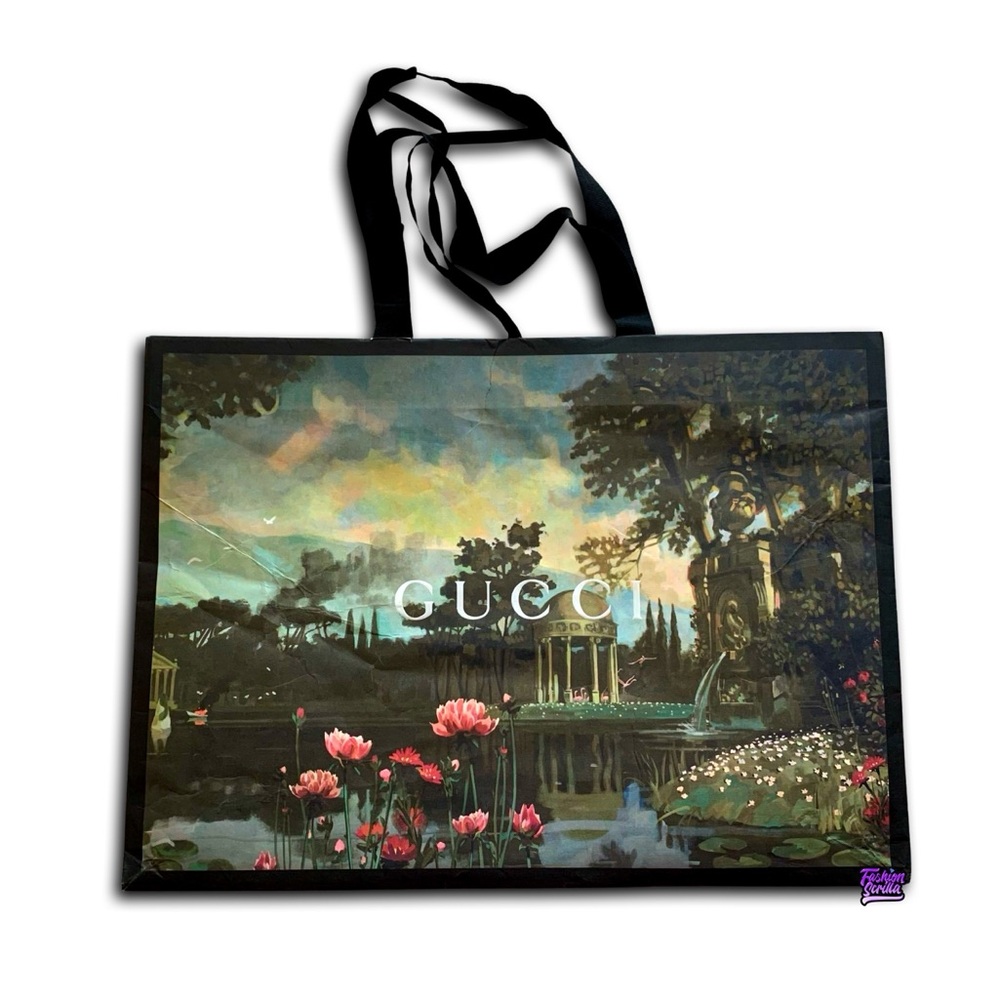 Gucci Garden Limited Edition Artistic Landscape Tote Authentic Shopping Bag - Picture 3 of 3